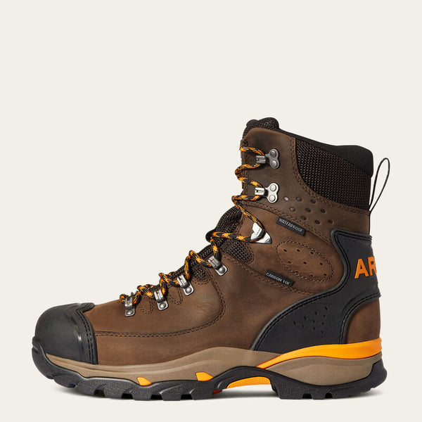 Ariat Boots, 8-Inch Endeavor Waterproof Work Boot, 10038373 CHOCOLATE BROWN