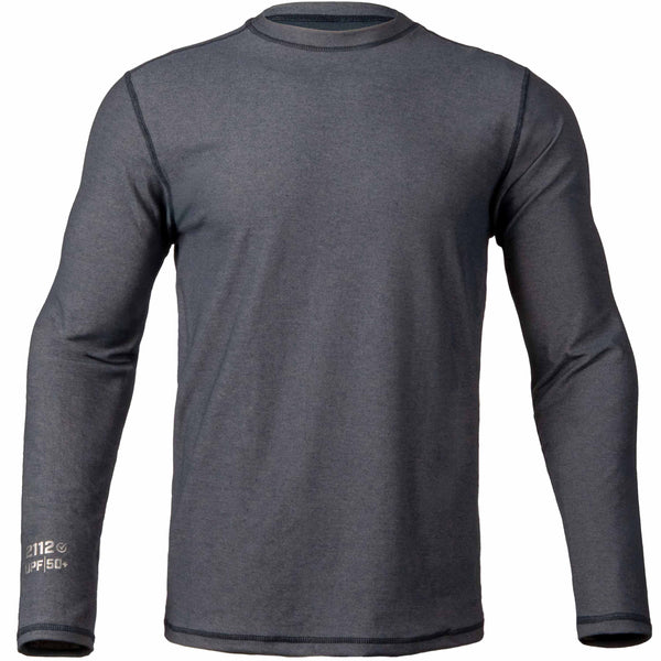 DragonWear Men's Pro Dry Navy Tech Dual Hazard Long Sleeve FR Shirt