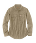 Carhartt, FR Women's Flame-Resistant Rugged Flex Relaxed Fit Midweight Twill Long-Sleeve Shirt, 102459, Navy & Khaki