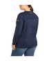 Ariat, Women's FR AC Crew Top, 10022698, Navy