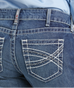 Ariat, Women's FR Mid Rise DuraStretch Entwined Boot Cut Jean, 10019544, Oceanside