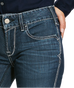 Ariat, Women's FR Mid Rise Stretch DuraLight Ella Boot Cut Jean, 10026006, Azurite