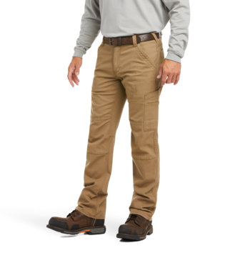 Ariat, FR M5 Straight DuraLight Stretch Canvas Straight Leg Pant, 10027705, Khaki