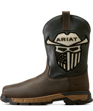 Ariat Boots, 10 inchRebar Flex Western VentTEK Incognito Composite Toe Work Boot, 10040432 IRON COFFEE