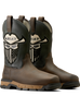 Ariat Boots, 10 inchRebar Flex Western VentTEK Incognito Composite Toe Work Boot, 10040432 IRON COFFEE