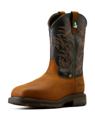 Ariat Boots, 11 inch WorkHog MetGuard CSA Waterproof Composite Toe Work Boot, 10042553 DARK COPPER
