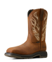 Ariat Boots, 11 inch WorkHog XT Phoenix Carbon Toe Work Boot, 10046931 DISTRESSED BROWN
