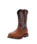 Ariat Boots, 11 inch WorkHog XT Wide Square Toe Waterproof Carbon Toe Work Boot, 10024966 & 10024968 TUMBLED BARK & OILY DISTRESSED BROWN