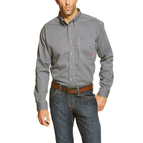 Ariat, FR Basic Work Shirt, 10013513, Blue Multi