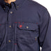 Ariat, FR Solid Vent Work Shirt, 10019062, Navy