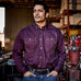 Ariat, FR Vented Work Shirt, 10035432, Malbec