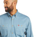 Ariat, FR Vented Work Shirt, 10035433, Steel Blue