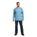 Ariat, FR AC Crew T-Shirt, 10039398, Steel Blue