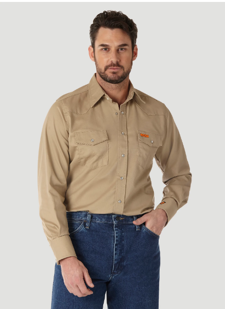 Wrangler, Shirt, FR Cot.  Snap 7.5 oz