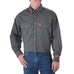Wrangler FR Flame Resistant Long Sleeve Work Shirt, FR3W5, Slate Grey & Khaki