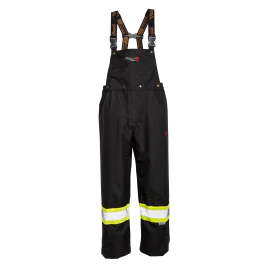 Viking Outerwear, Professional® Journeyman 300D Trilobal Rip-stop FR Bib Pants, vg3907frP, Black