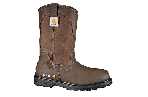 Carhartt Boots, 11-inch Steel Toe Wellington Boot, CMP1270, Crazy Horse Brown Oil Tanned