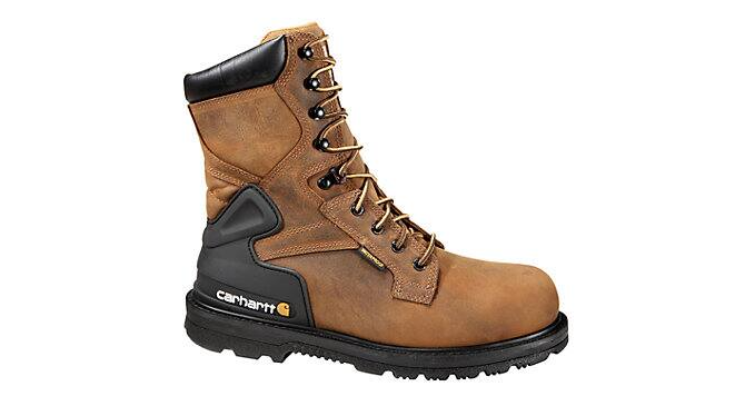 Carhartt Boots, 8-Inch Steel Toe Work Boot, CMW8200, Bison Brown Oil Tan