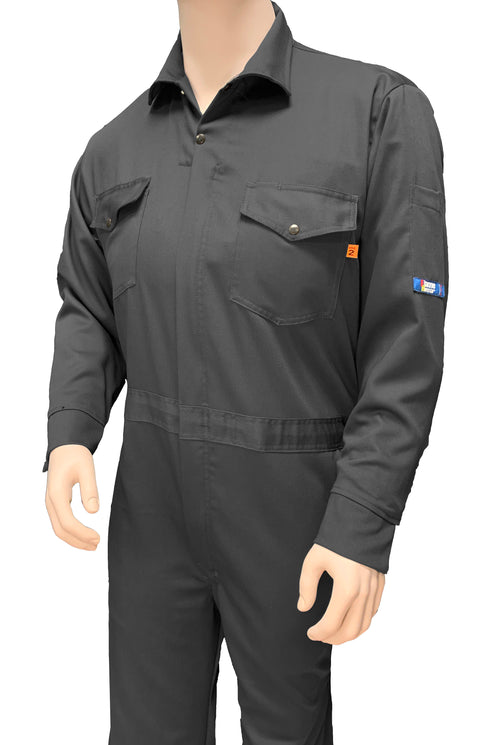 FlameRwear, FR Coverall, fwCU7, FR 88/12 cotton/nylon, 7.0 oz, Cat2, Gray