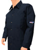 FlameRwear, FR Lab Coat Deluxe, fwLn6, Nomex ® 6 oz, Cat1, Navy, Royal Blue