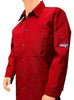 FlameRwear, FR Shirt Deluxe, fwST1-6, Tecasafe One, 5.7 oz, Cat2, Red Cut-to-Order Color