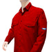 FlameRwear, FR Shirt Deluxe, fwSN4, Nomex 4.5 oz, Cat1, Gray, Red, Tan Cut-to-Order Color