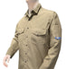 FlameRwear, FR Shirt Ladies, fwSLN4, Nomex 4.5 oz, Cat1, Gray, Tan Cut-to-Order Color