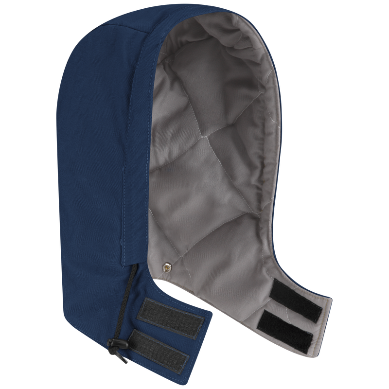 Bulwark, Midweight Excel FR Comfortouch Universal Fit Snap-on Hood, HLH2, FR 7oz, Cat3, Navy, Royal Blue