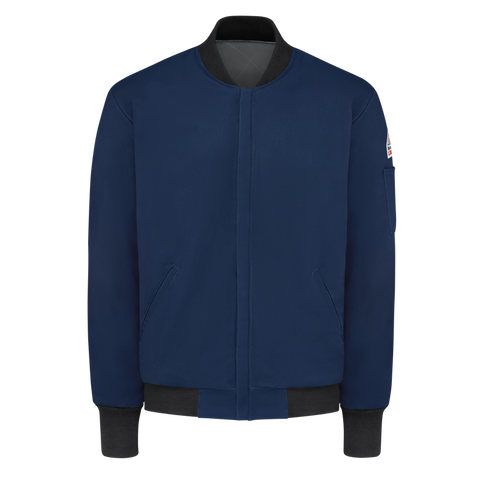 Bulwark, Men's Midweight Excel FR Team Jacket, JET2, FR 9oz, Cat4, Navy