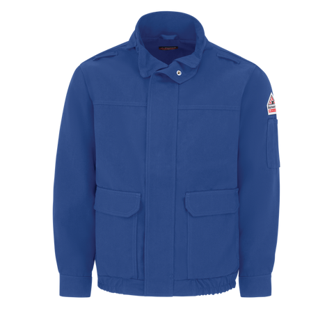 Bulwark, Men's Lightweight Nomex FR Lined Bomber Jacket, JNJ6, FR 7oz, Cat3, Royal Blue