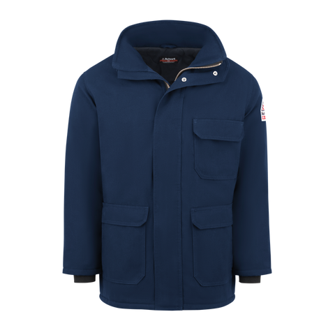 Bulwark, Men's Heavyweight Nomex FR Insulated Deluxe Parka, JNP2, Nomex 7oz, Cat4, Navy