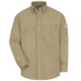 Bulwark, Men's Midweight FR Dress Uniform Shirt, SLU2, FR 7oz, Cat2, Gray. Khaki, Navy